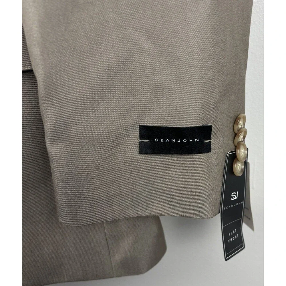 NEW Sean John Tan Sport Coat Blazer Jacket 42R NWT Polyester Macys